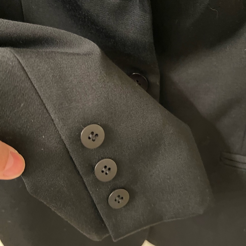 Classiques Entier Wool Three Button Blazer In Bla… - image 4